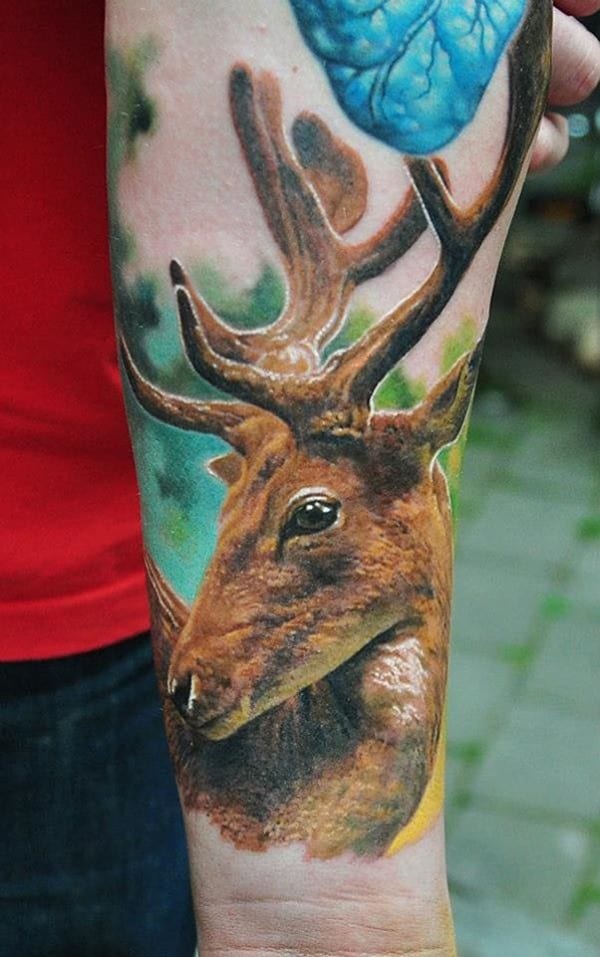 45-Deer-Tattoo