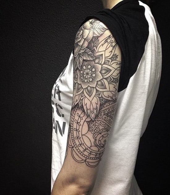45-black-and-white-arm-tattoo