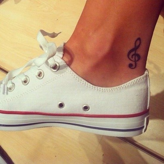 g clef tattoo on ankle 50-Music-note