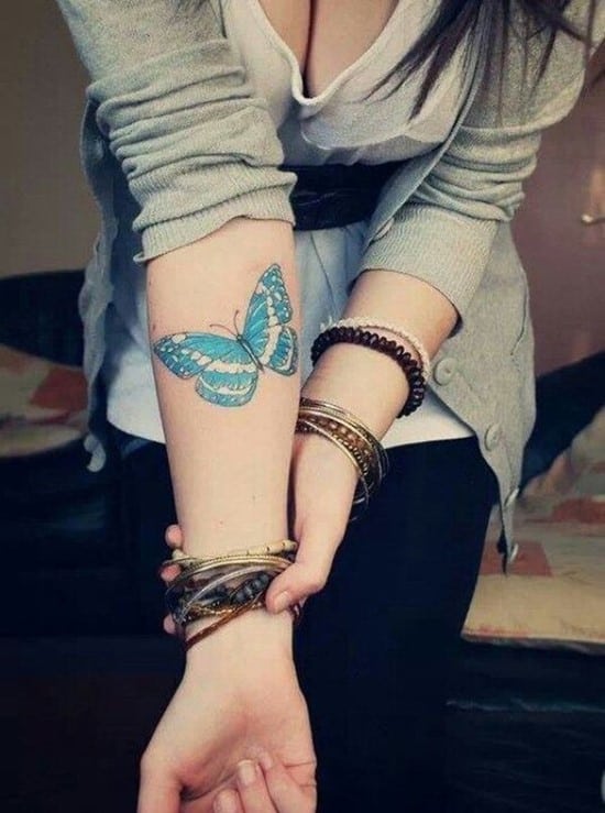 52-butterfly-arm-tattoo-for-girls