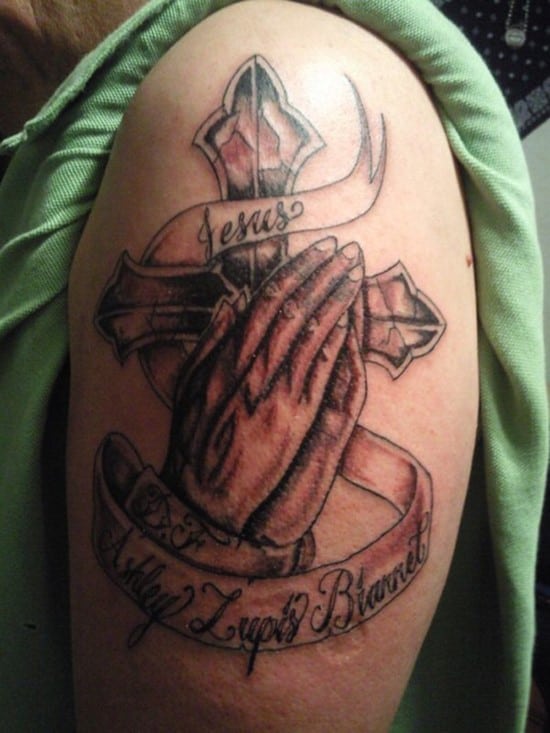 55-Praying-Hands-Arm-Tattoo-Designs-For-Men