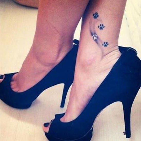 paw print tattoo on ankle 58-Simple-and-cute-tattoo
