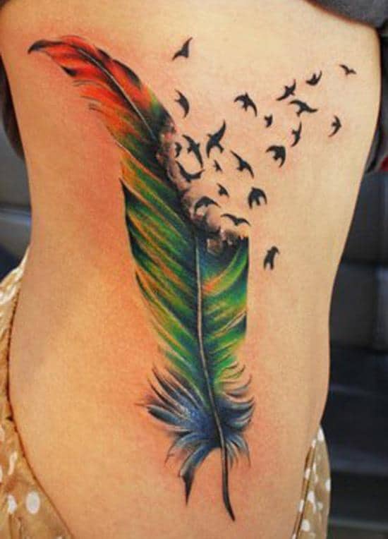 150 Meaningful Feather Tattoos (Ultimate Guide, February 2020)