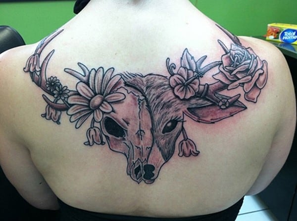 9-Deer-Tattoo-on-Back