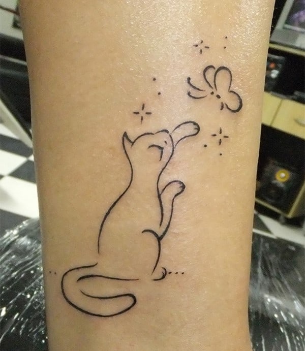 AD-Minimalistic-Cat-Tattoos-22