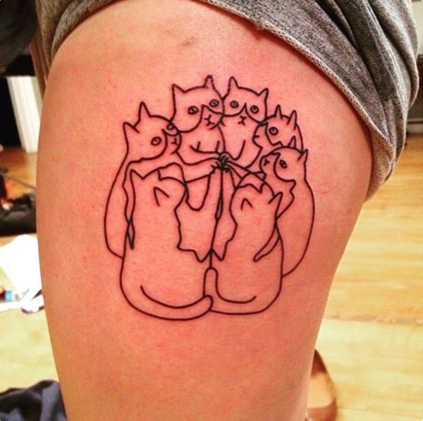 AD-Minimalistic-Cat-Tattoos-33