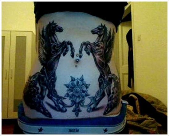Amazing-horse-stomach-tattoo