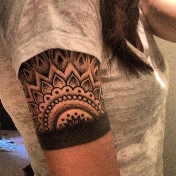 Tattoo uploaded by Dorota Masalska • ARM band #tattoo #art #ink #inked  #geometrictattoos #geometrip #blackworkerssubmission #blackwork  #blacktattoo #mandala #mandalatattoo #gdansk #dotworktattoo #dots #t2me •  Tattoodo