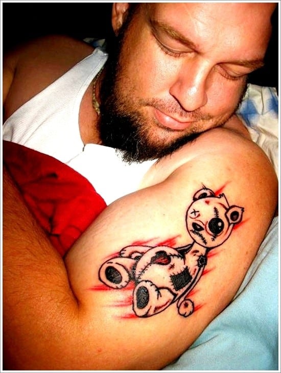 teddy bear tattoo | Teddy bear tattoos, Bear tattoos, Bear tattoo