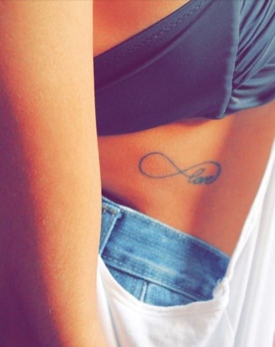 Blue-love-infinity-tattoo-for-girls