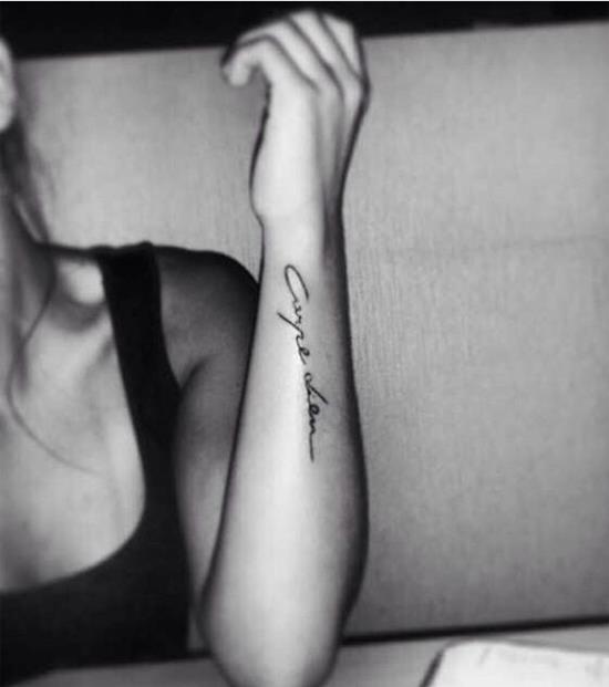 56 Attractive Carpe Diem Tattoos On Arm  Tattoo Designs  TattoosBagcom