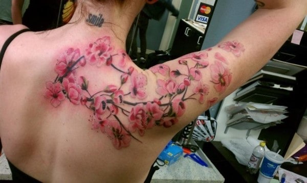Cherry-blossom-arm-back-piece.-11-hour-session-at-Players-Ink-in-San-Jose-CA-with-Andre.-650x389