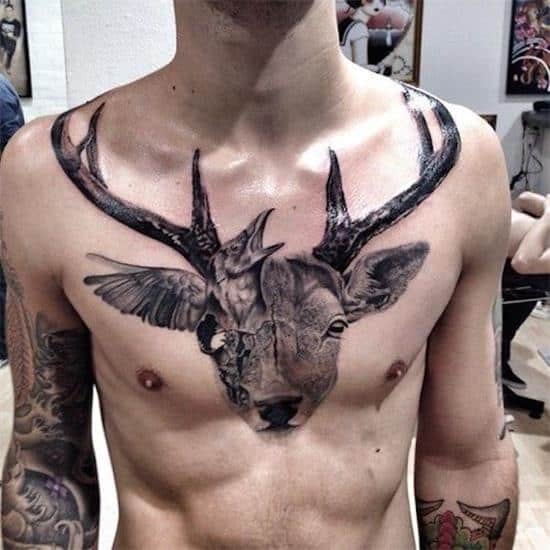 Get Attractive Chest Tattoos For Men Simple Photos