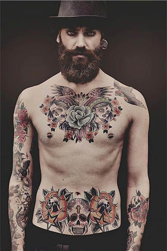 170 Popular Chest Tattoos For Men And Women 