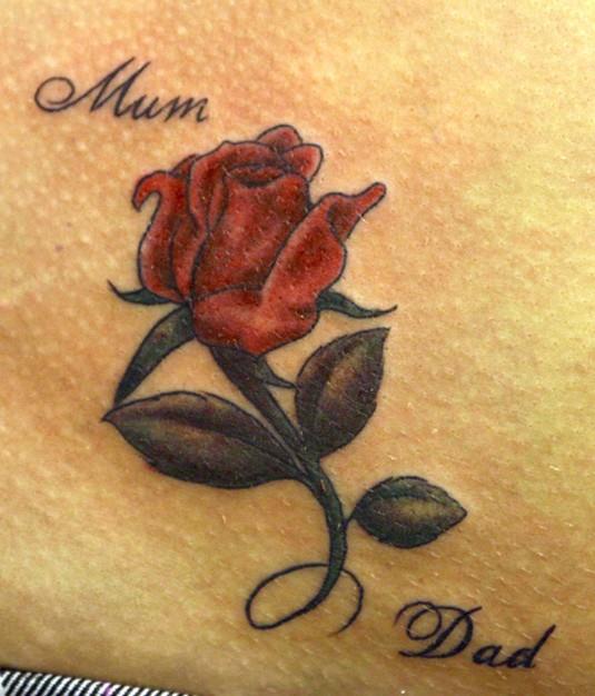 Coloured-rose-tattoo-Little-tattoos