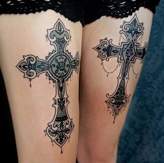 Cross tattoos designs ideas men women best (11)
