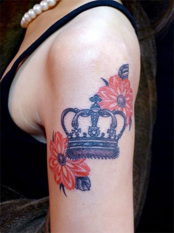 Crown-Flower-Tattoo