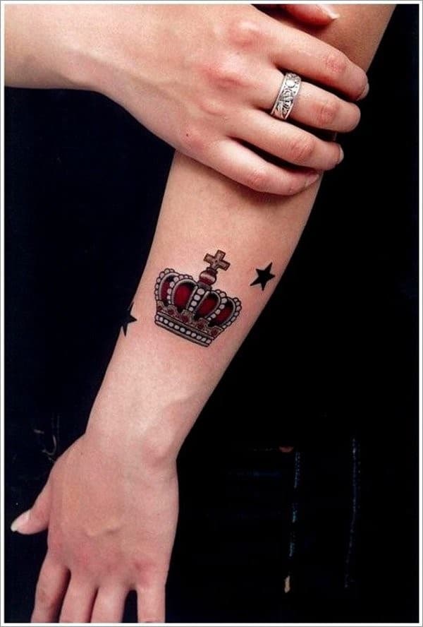 Crown-Star-Tattoo-for-Women