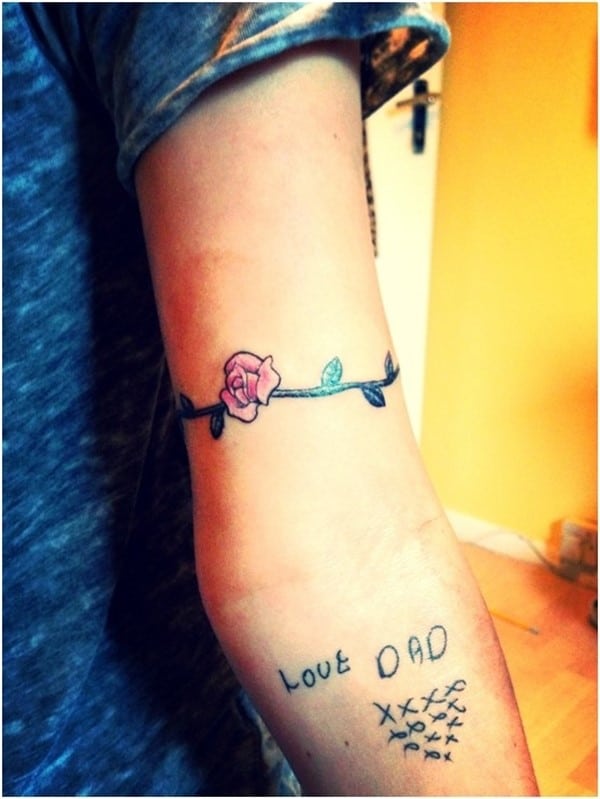 Cute-Flower-Armband-Tattoo