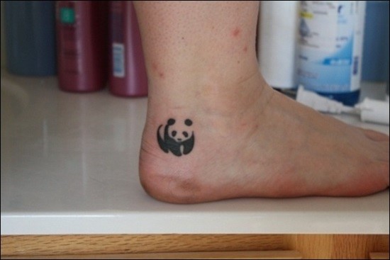 Cute-Small-Panda-Ankle-Tattoo