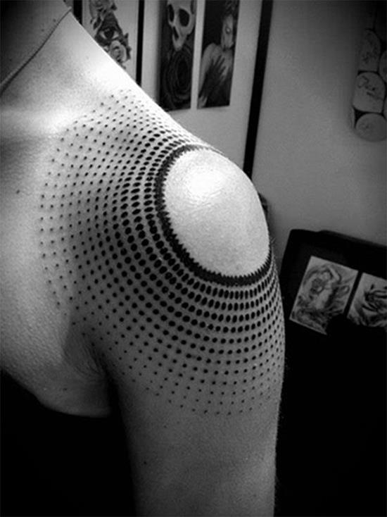Dot-circles-tattoos