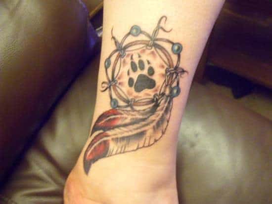 Dreamcatcher-Ankle-Tattoo-For-Women