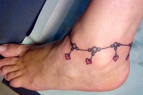 Heart-Anklet-Tattoo-for-Women