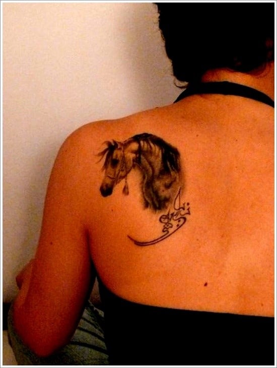Horse-Face-Tattoo-on-Lower-Shoulder