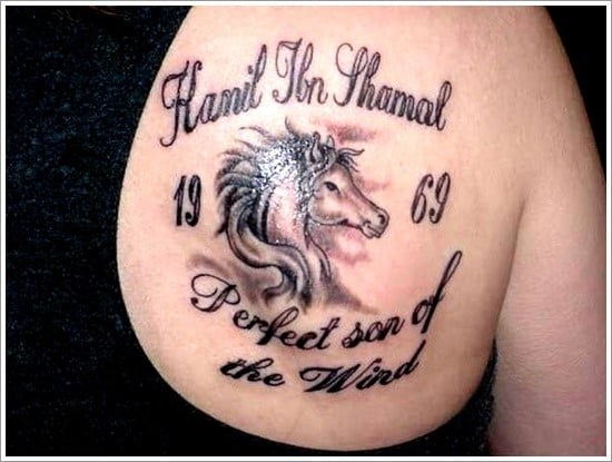 Horse-Face-with-Quote-Tattoo