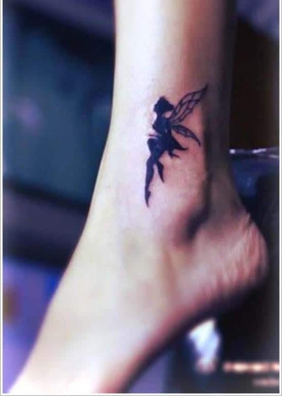 fairy tattoo on ankle Pretty-Fairy-Ankle-Tattoo-for-Women