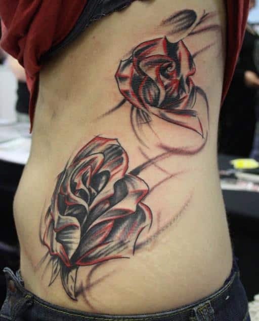 Rose-tattoo-on-side-of-body