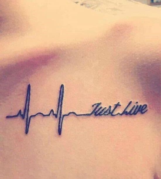 Sexy-heatbeat-collar-bone-tattoo-design