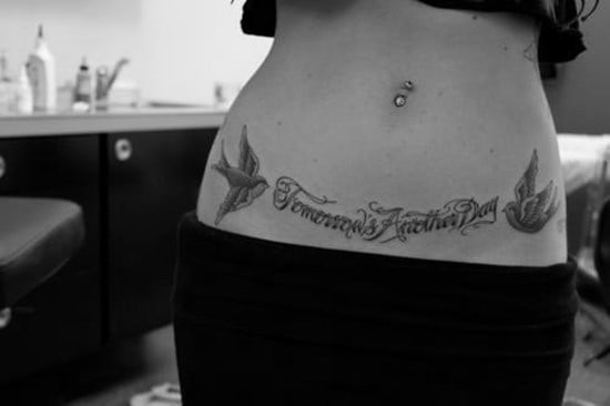 Sexy-swallow-lower-stomach-tattoo