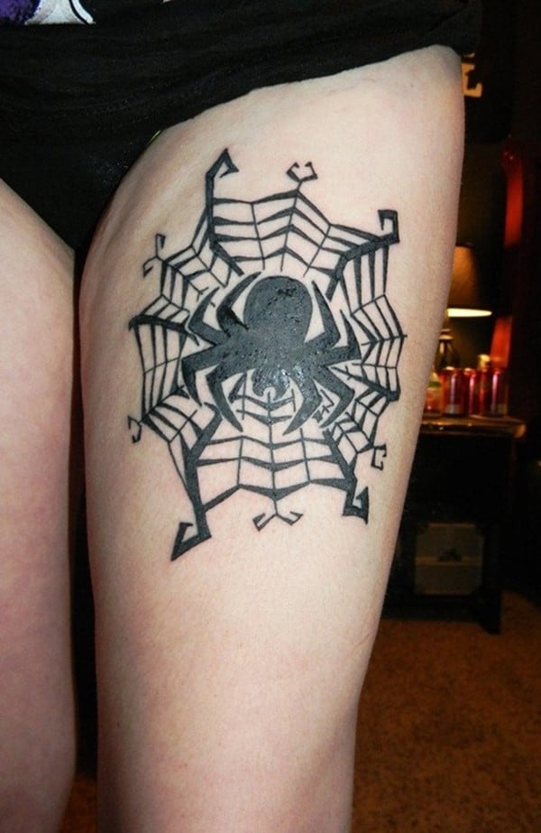 Spider-with-web-tattoo-design-520x800