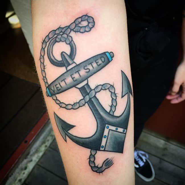 Anchor tattoo