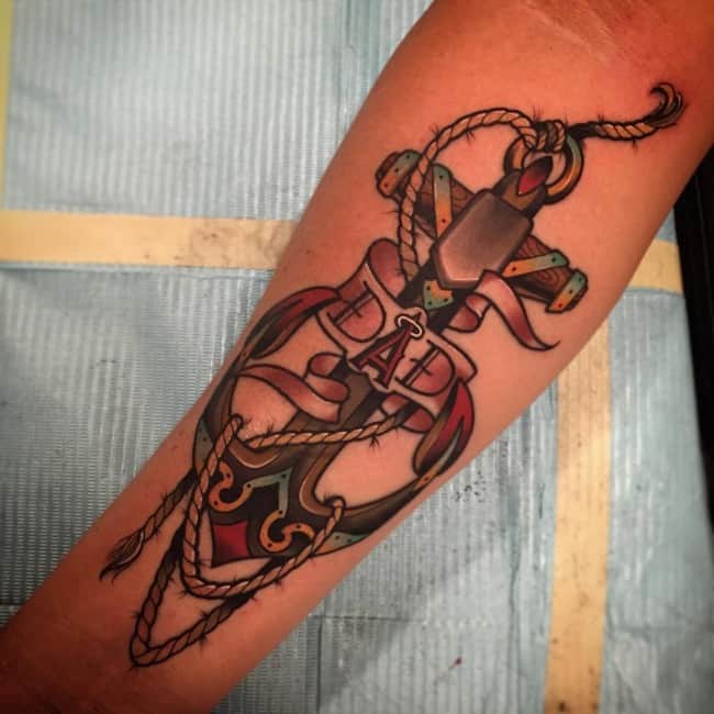 Anchor tattoo