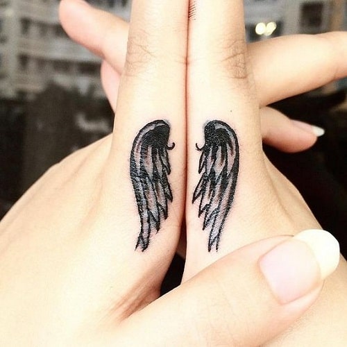 Angel Wings Friendship Tattoos