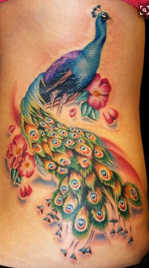 Beautiful And Amazing Peacock Tattoo