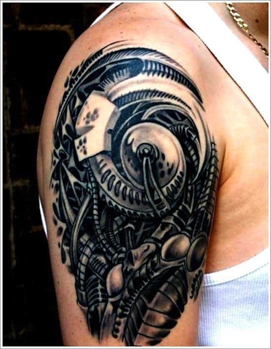 35 BioMechanical Tattoo Designs