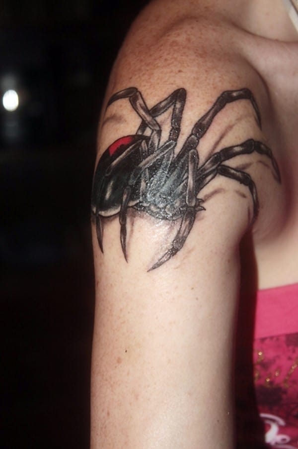 black-shine-spider-tattoo