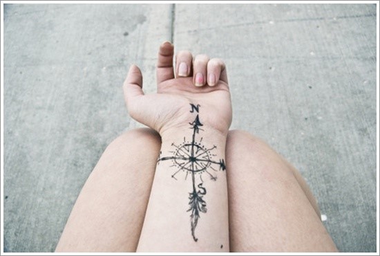 compass-tattoo-designs-28