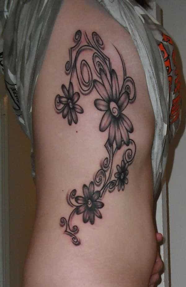 daisy-side-tattoo