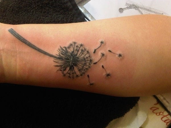 colorful dandelion tattoos ideas for women｜TikTok Search