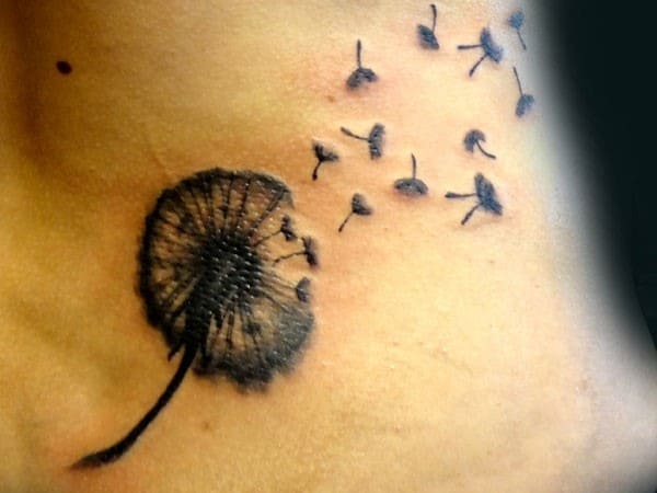 dandelion-side-tattoo