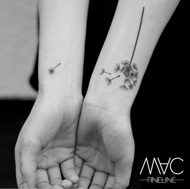 32 Sweet Dandelion Tattoos On Wrist