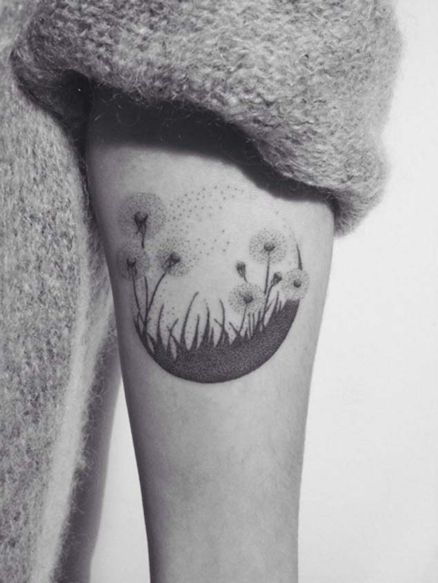 Dandelion Tattoo by Lara