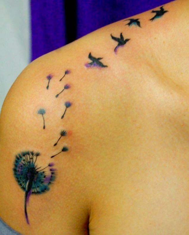 150 Meaningful Dandelion Tattoos Ideas (June 2020)