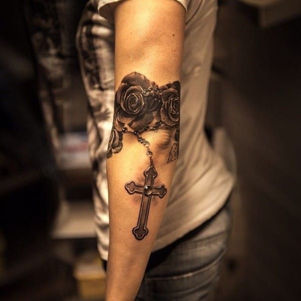 75 Rosary Tattoos to Flaunt the Beauty of the Catholic Faith