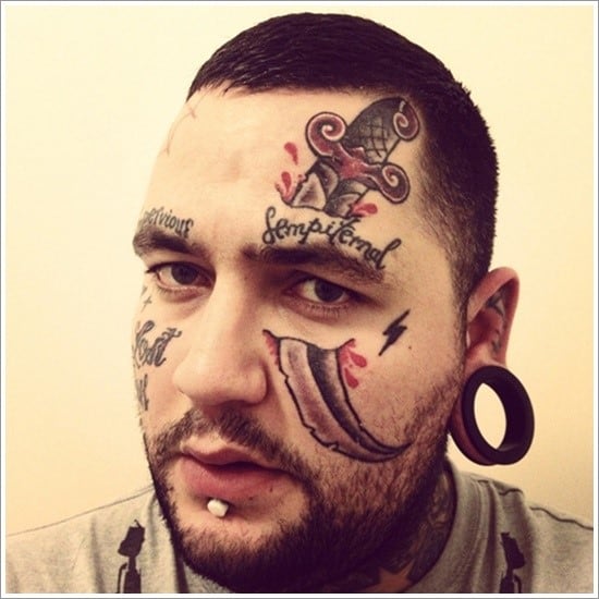 Face Tattoos for Men - Ideas and Designs for Guys