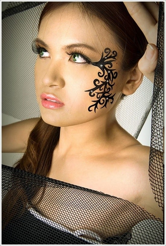 10 Tasteful Face Tattoos For Women  Their Meanings  Face tattoos Small face  tattoos Facial tattoos